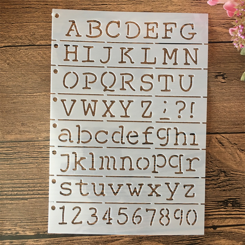 Photography Font - A5 21 cm lettere dell'alfabeto stratificazione
