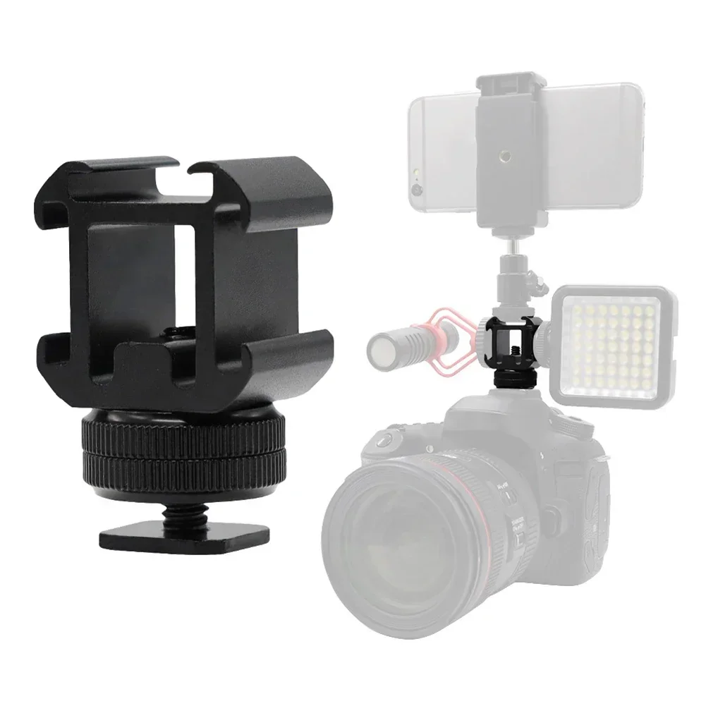 Hot Shoe Adapter - Adattatore per montaggio su slitta tripla