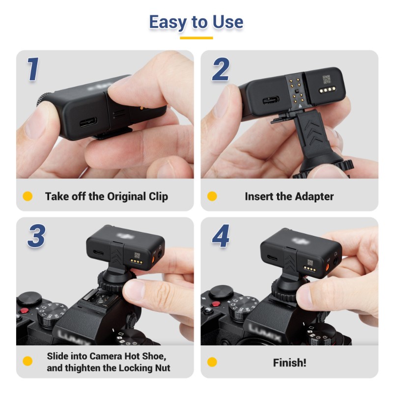 Hot Shoe Adapter - Adattatore filettato ABZZ-Tripod 1/4-20 per DJI