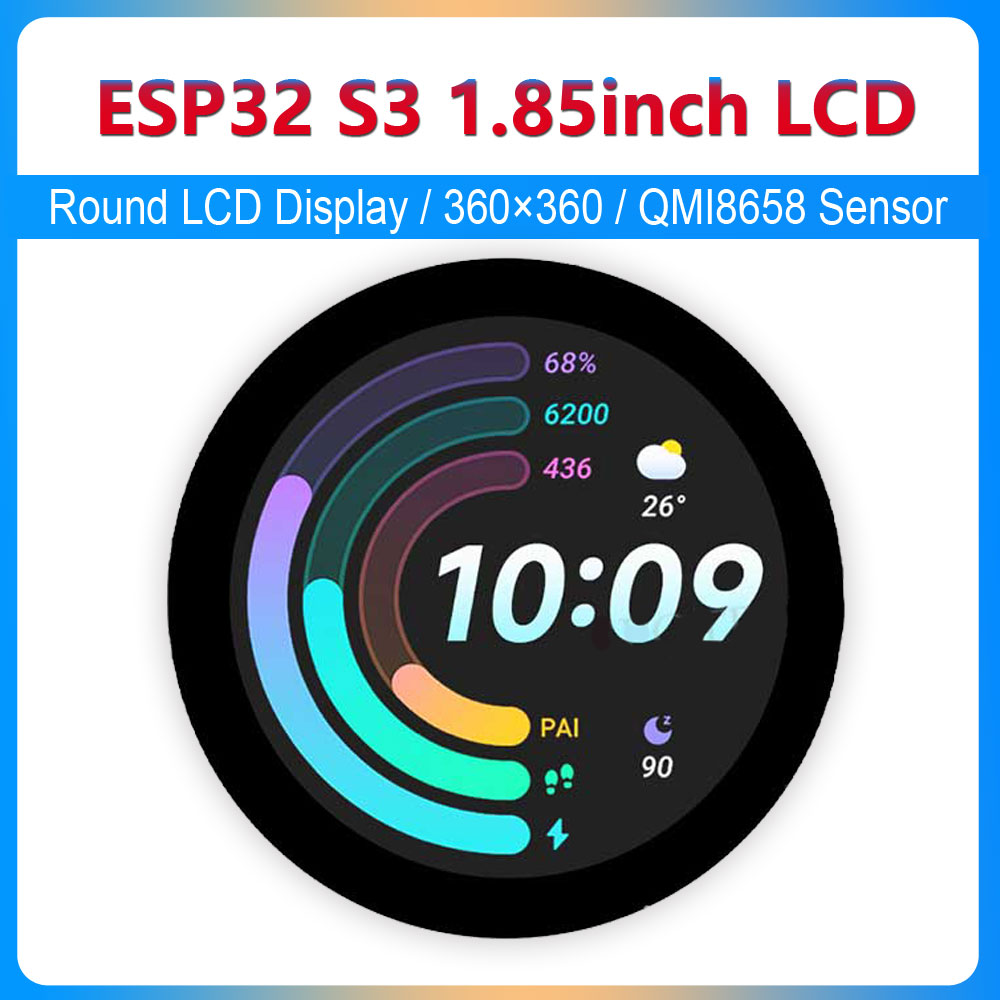 Photograph Mp3 - ESP32 S3 Display LCD rotondo da