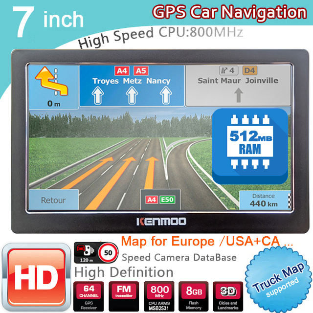 Photograph Mp3 - Navigatore GPS Portatile HD da 7