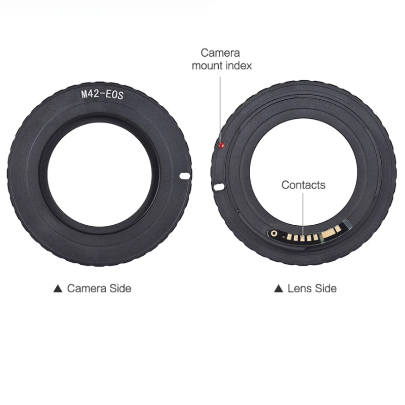 Lens Adapter Ring - Anello Adattatore Elettronico per Obiettivi M42-EOS