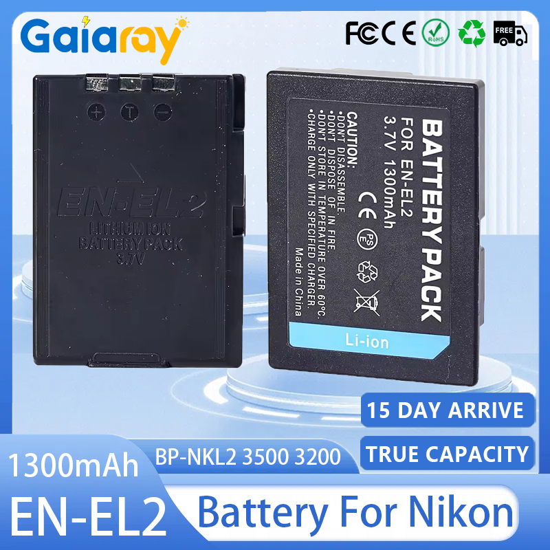 Nikon Camera D3500 - Batteria per fotocamera EN-EL2 Batteria ricaricabile