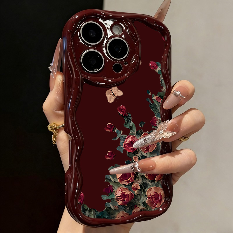 Photography By - Custodia per telefono con motivo floreale