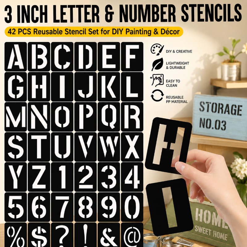 Set di Stencil per Lettere e N - Photography Font recensione e prezzo