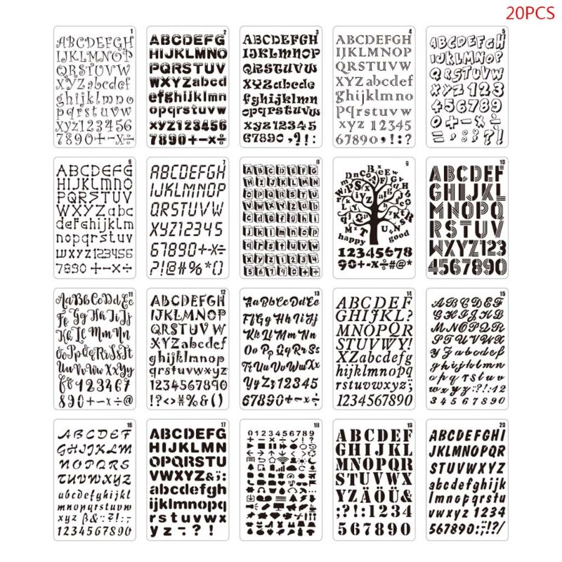 20 pz/set lettera alfabeto num - Photography Font recensione e prezzo
