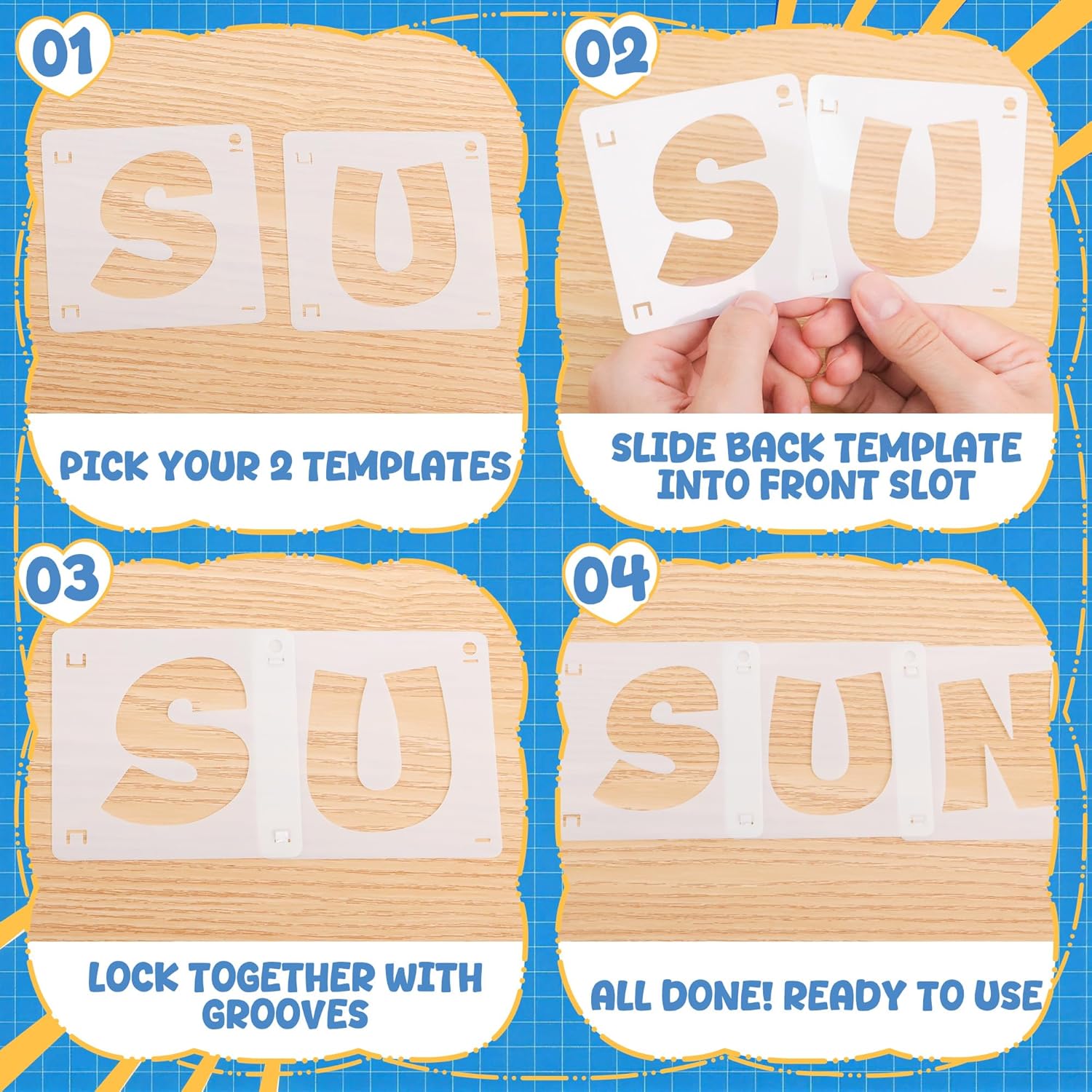 80 Pezzi di Stencil Riutilizza - Photography Font recensione e prezzo