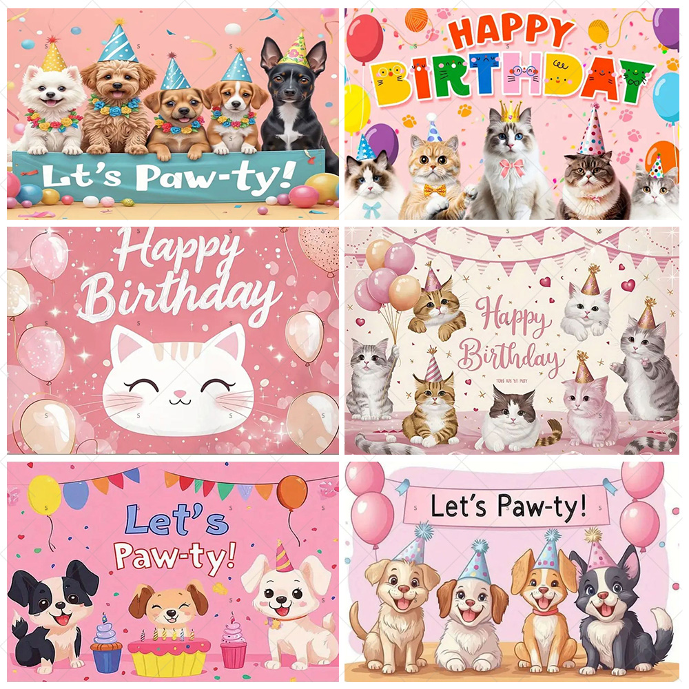 Cartoon Cat Dog Tema Compleann - Photography Aesthetic recensione e prezzo